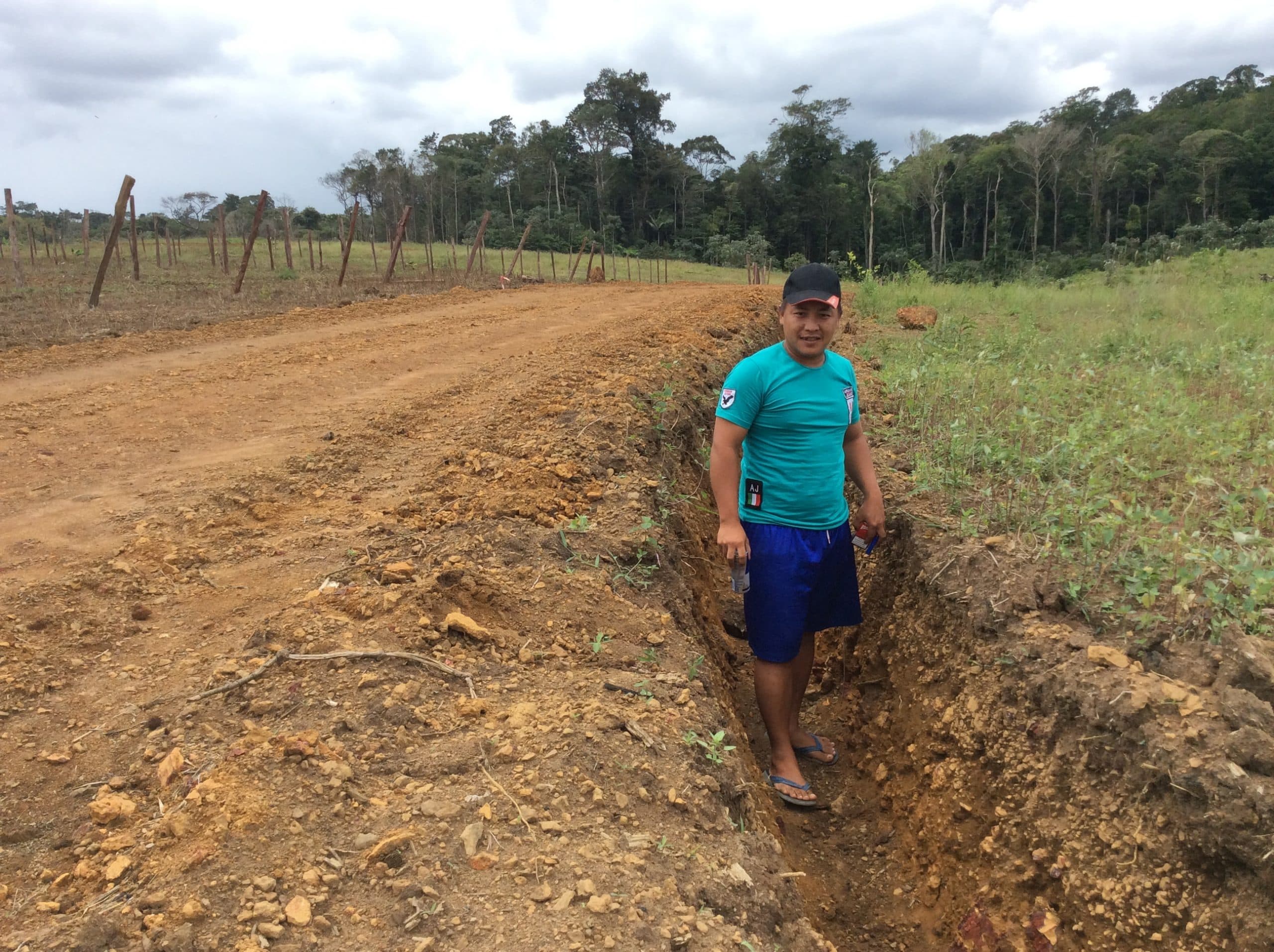 Visite d'une parcelle agricole en Guyane